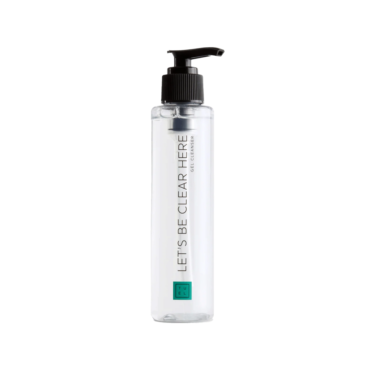 TUEL LET’S BE CLEAR HERE GEL CLEANSER